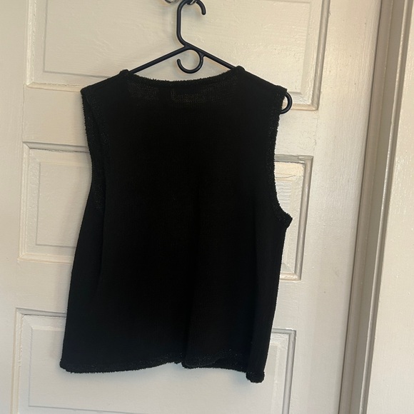 Kim Rogers Black Holiday Sweater Vest - Picture 4 of 7